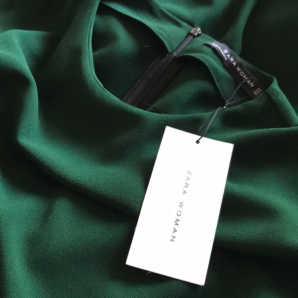 Zara Emerald Wide Leg Jumpsuit